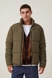 Recycled Puffer Jacket, ARMY - alternate image 2