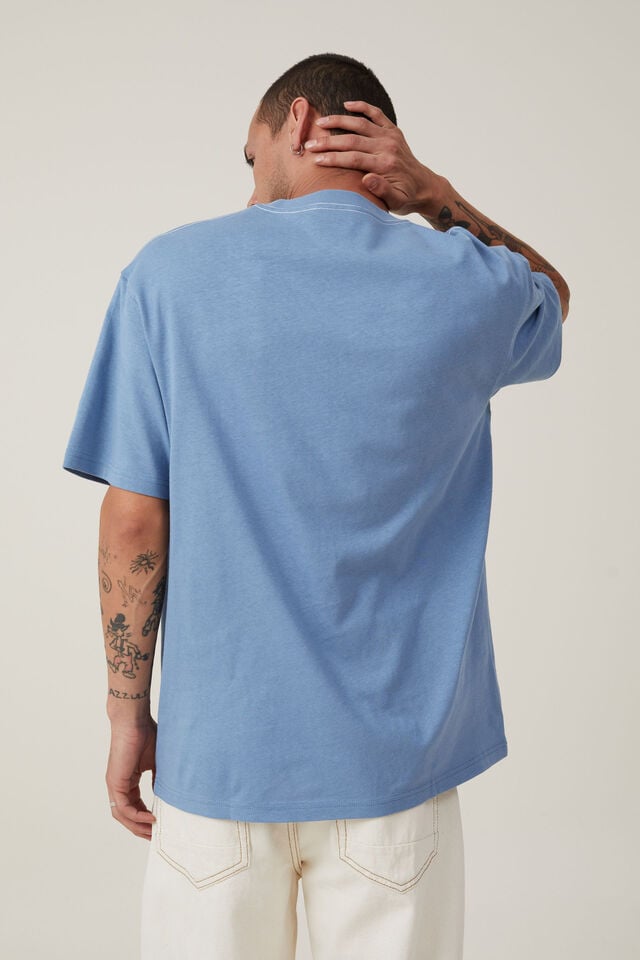 Dabsmyla Loose Fit T-Shirt, LCN DAB CHALK BLUE / RACOON