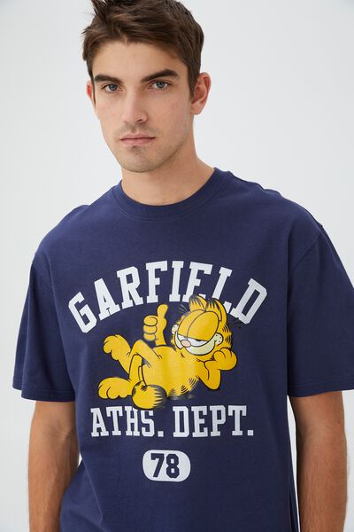 Garfield T-Shirt, LCN GAR INDIGO/ATHS DEPT