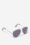 Óculos de Sol - Marshall Polarized Sunglasses, SILVER/BLACK - vista alternativa 2