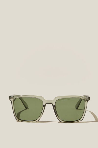 Newtown Sunglasses, KHAKI CRYSTAL/GREEN