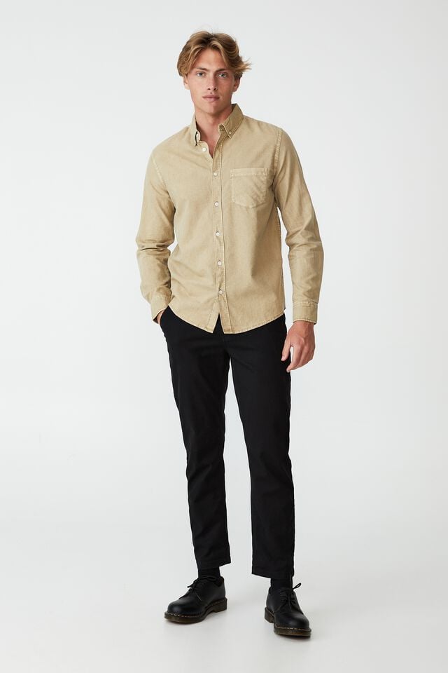 Mayfair Long Sleeve Shirt, VINTAGE GRAVEL STONE