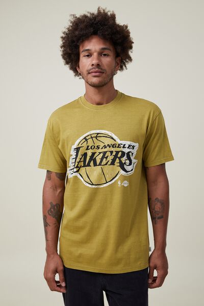 Nba Loose Fit T-Shirt, LCN NBA KELP/LAKERS - HAND DRAWN