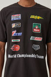 Pit Stop Loose Fit T-Shirt, WASHED BLACK / WORLD CHAMPIONSHIP LOGO - alternate image 4