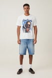 Pop Smoke Loose Fit Music T-Shirt, LCN BRA VINTAGE WHITE/POP SMOKE - AIRBRUSH - alternate image 2