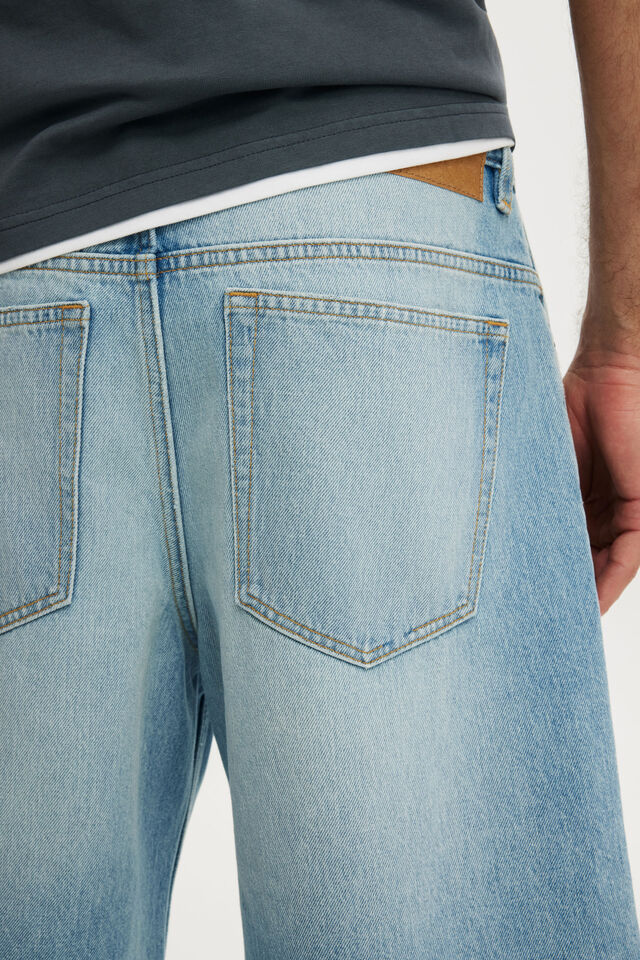 Baggy Denim Short, GAMBINO BLUE