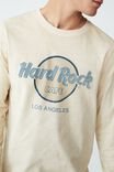 Hard Rock Cafe Long Sleeve Tshirt, LCN HRC IVORY - LOS ANGELES