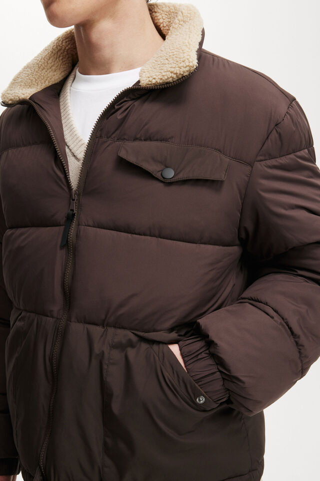 Vermont Puffer Jacket, CIGAR BROWN