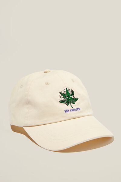 Special Edition Dad Hat, LCN WMG VINTAGE WHITE/WIZ KHALIFA - BURNING L