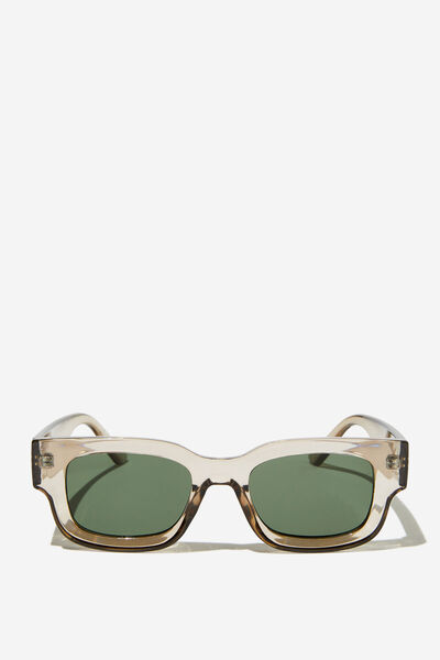 The Relax Sunglasses, COLA CRYSTAL/DARK GREEN