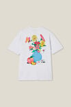Dabsmyla Loose Fit T-Shirt, LCN DAB WHITE MARLE / BUTTERFLY - alternate image 6