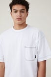 Camiseta - Heavy Weight Pocket T-Shirt, WHITE / CIVIC CONTRAST - vista alternativa 4