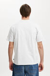 NBA New York Knicks Loose Fit T-Shirt, LCN NBA WHITE MARLE / KNICKS - ARCHED STARS - alternate image 3
