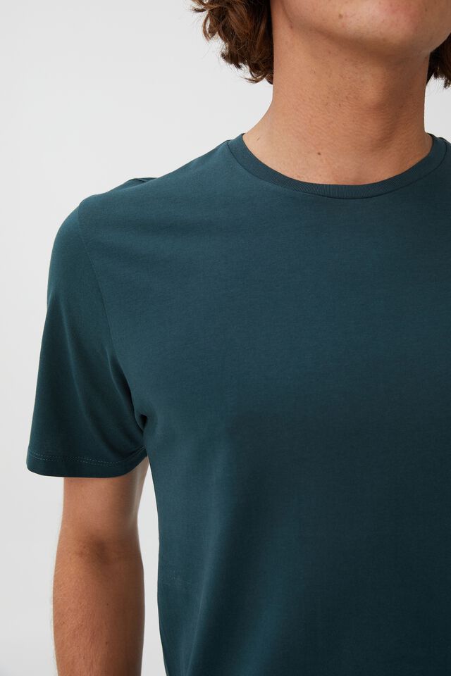 Organic Longline T-Shirt, DEEP SEA TEAL