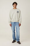 Ford Box Fit Crew Sweater, LCN FOR IVORY/ BOSS 302 - alternate image 2