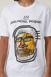 Basquiat Loose Fit T-Shirt, LCN BSQ WHITE/ALERT - alternate image 4