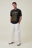Camiseta - Premium Loose Fit Music T-Shirt, LCN MT WASHED BLACK/NIRVANA - SMILEY REPEAT - vista alternativa 2