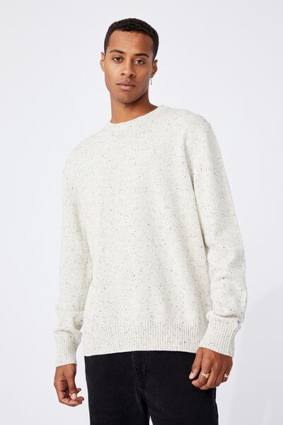 Crew Knit, OATMEAL NEP