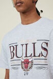 Active Nba Oversized T-Shirt, LCN NBA LIGHT GREY MARLE / CHICAGO BULLS TEXT - alternate image 4
