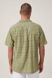 Capri Short Sleeve Shirt, SAGE BROIDERIE - alternate image 3