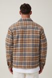 Teddy Lined Shacket, NATURAL CHECK - alternate image 3