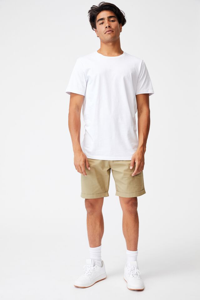 Washed Chino Short, PIGMENT ARMY GREEN