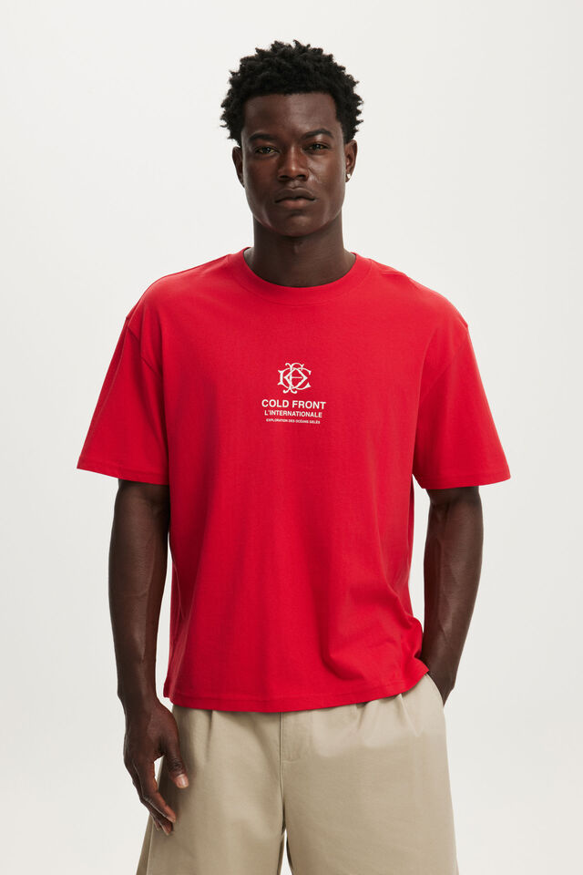 Everyday Fit Graphic T-Shirt, RACE RED / COLD FRONT