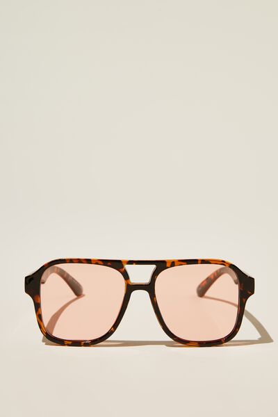 Polarized The Law Sunglasses, TORT / PINK