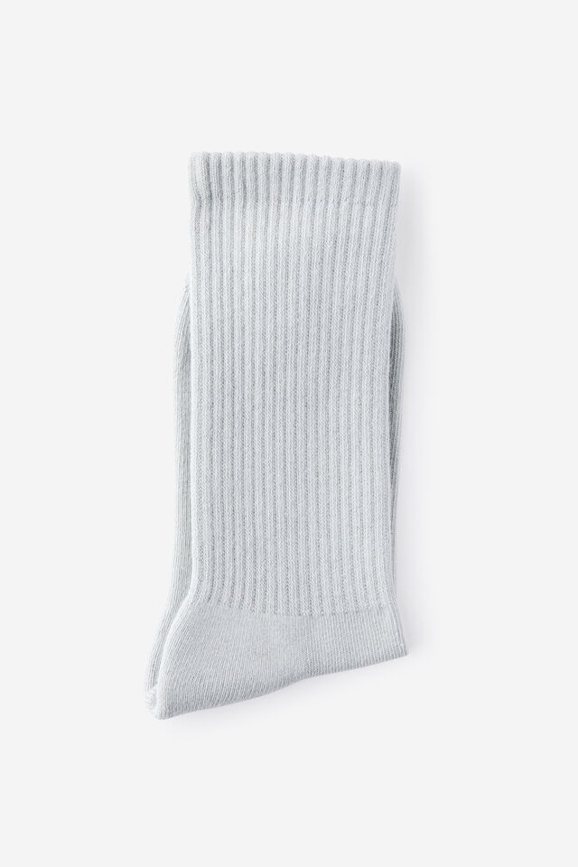 Essential Crew Sock, GREY