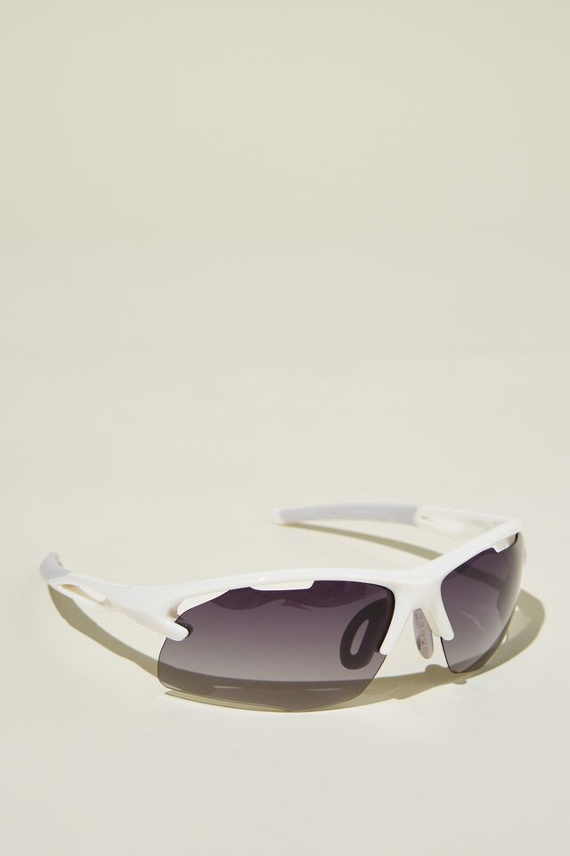The Accelerate Polarized Sunglasses, WHITE /GREY /SMOKE
