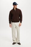 1/4 Zip Sweater, DARK OAK - alternate image 2