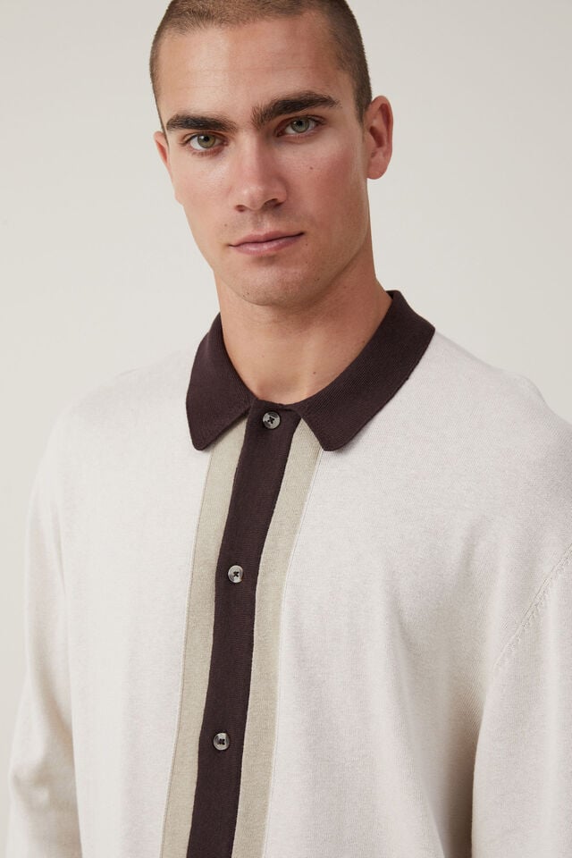 Jasper Long Sleeve Shirt, NATURAL