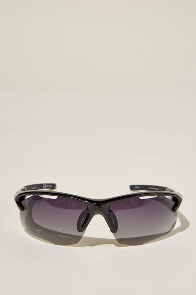 The Accelerate Polarized Sunglasses, BLACK / BLACK / SMOKE GRADIENT