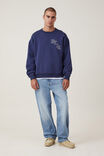 Box Fit College Crew Sweater, INDIGO / NYLA - alternate image 2