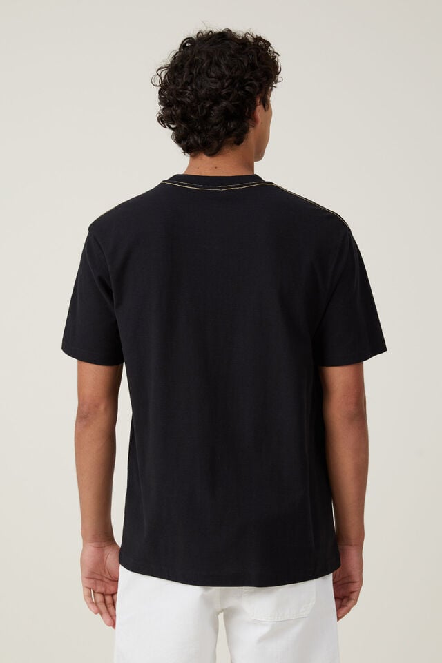 Premium Loose Fit Art T-Shirt, BLACK / SEND IT