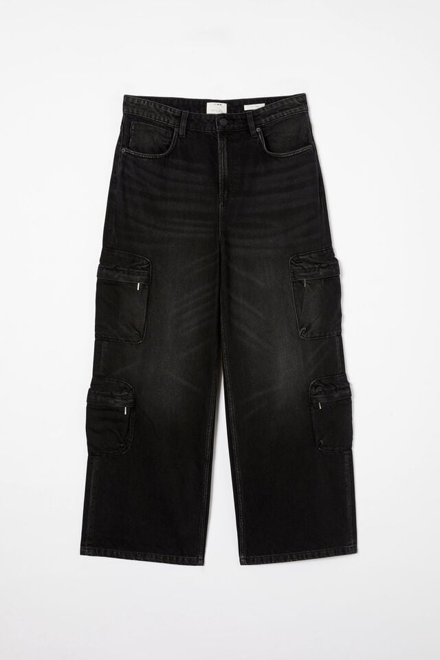 Super Baggy Jean, CARGO TOMB BLACK