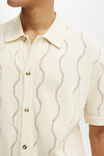 Pablo Short Sleeve Shirt, CREAM VERT PATTERN - alternate image 4