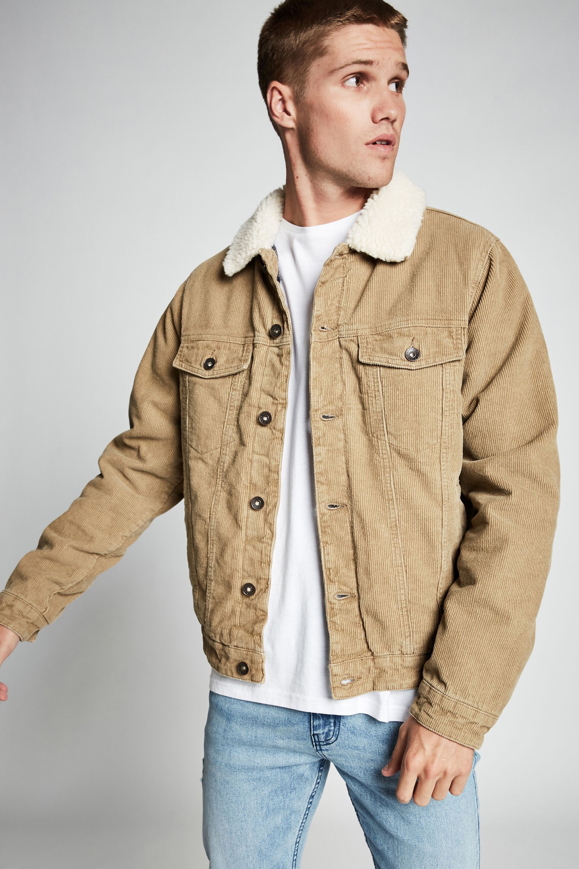Borg Denim Jacket | Men's Fashion 