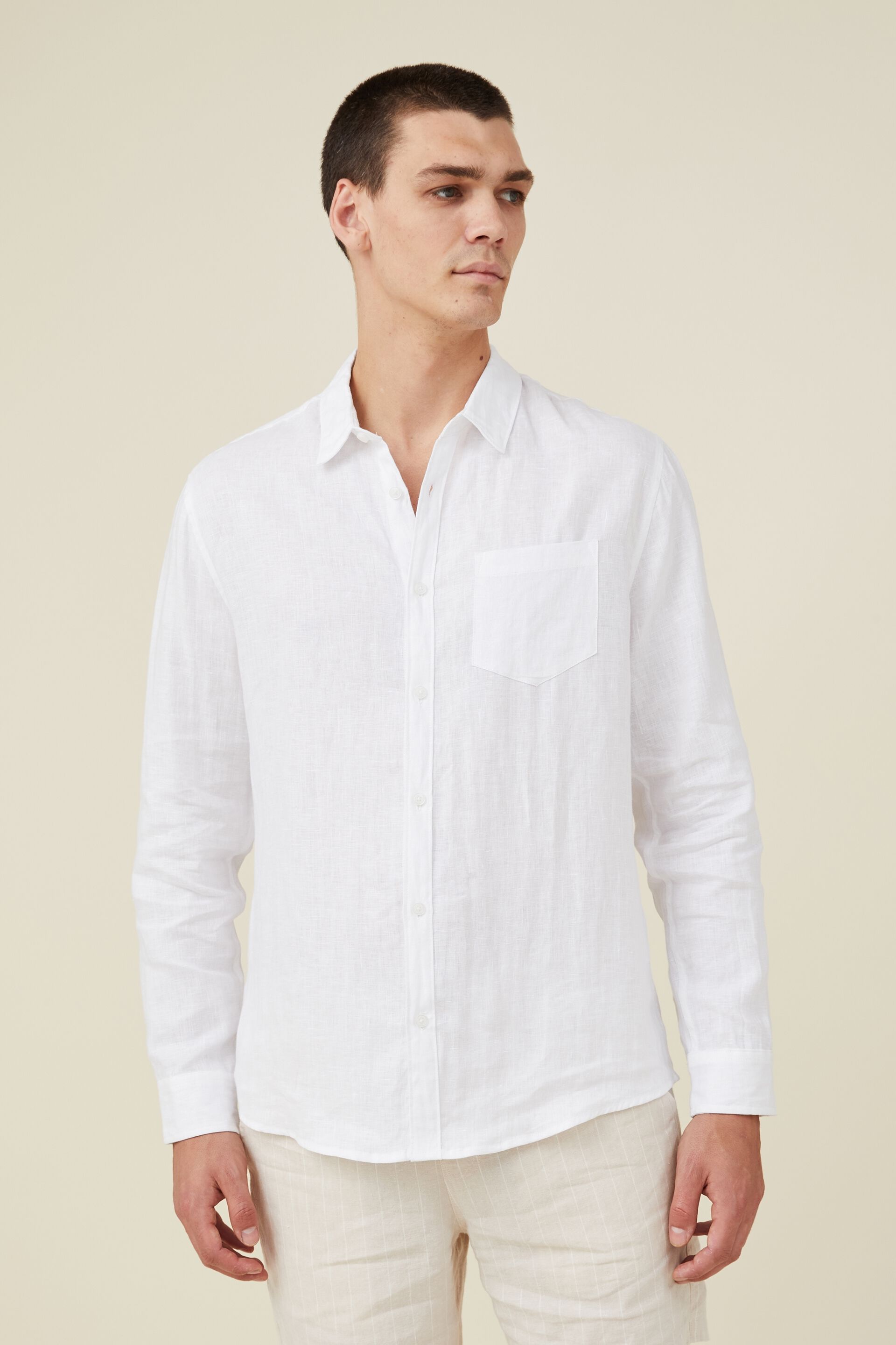for Men Grey Mens Clothing Shirts Casual shirts and button-up shirts Uma Wang Cotton Balloon-print Long-sleeve Shirt in Grey 
