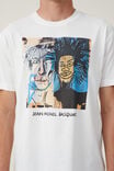 Basquiat Loose Fit T-Shirt, LCN BSQ VINTAGE WHITE/DOS CABEZAS - alternate image 4