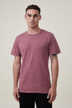 Camiseta - Organic Crew T-Shirt, DARK CARMINE - vista alternativa 1