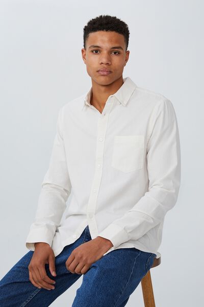 Mayfair Long Sleeve Shirt, ECRU