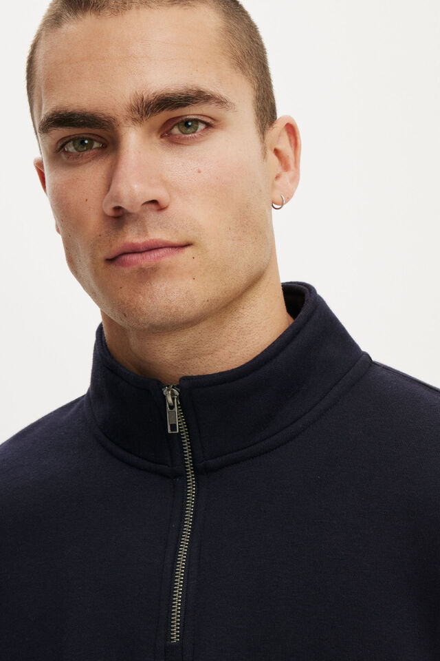 1/4 Zip Fleece, INK NAVY