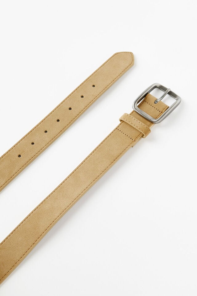 Rancher Belt, TAN/SILVER