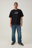 NBA LA Lakers Box Fit T-Shirt, LCN NBA BLACK / LAKERS - TONAL - alternate image 2