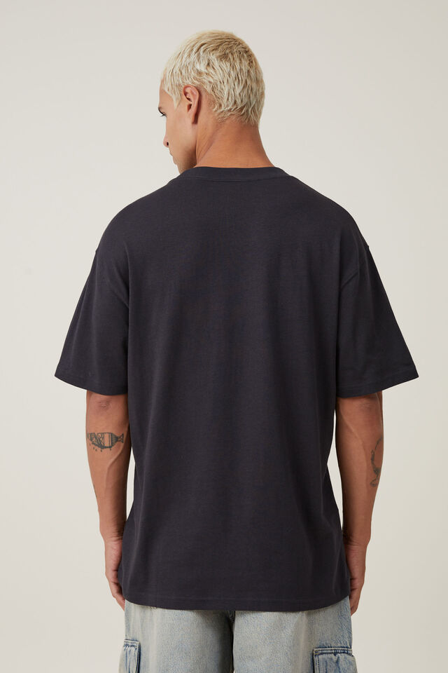 Tupac Loose Fit T-Shirt, LCN BRA WASHED BLACK/TUPAC - AIRBRUSH