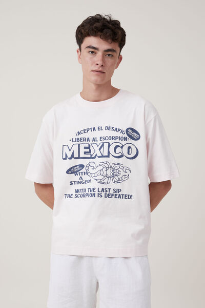 Camiseta - Short Fit Graphic T-Shirt, FROSTING/MEXICO