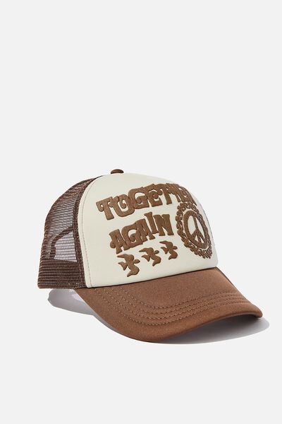 Trucker Hat, WASHED CHOCOLATE / CLAY STONE /TOGETHER AGAIN