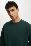 Box Fit Crew Sweater, PINE NEEDLE GREEN - alternate image 4
