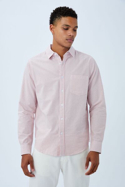 Mayfair Long Sleeve Shirt, ROSE STRIPE